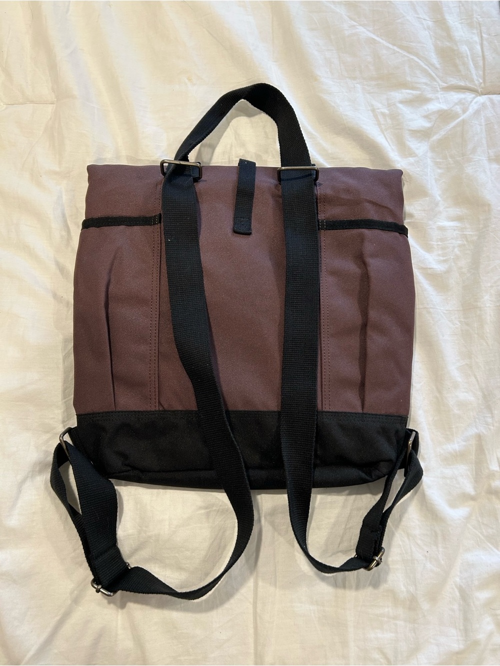 Carhartt Roll-Top Backpack in Plum and Black - Picture 2 of 4